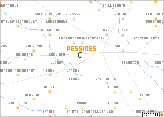 map of Pessines