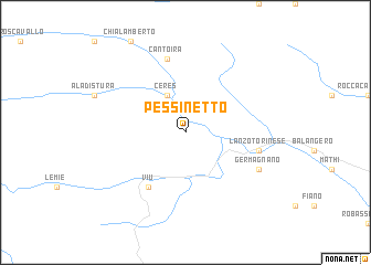 map of Pessinetto