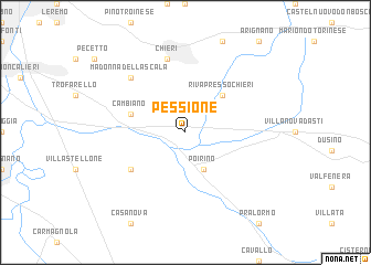 map of Pessione