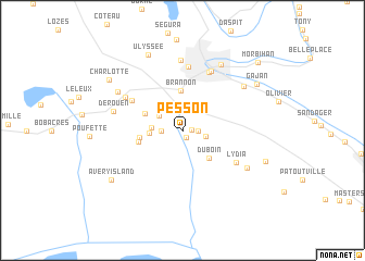 map of Pesson