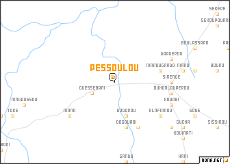 map of Péssoulou