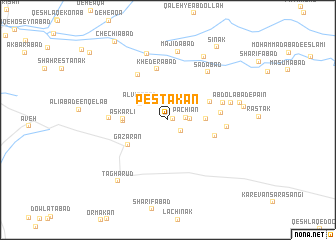 map of Pestakān