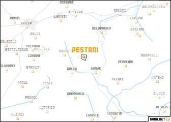map of Peštani