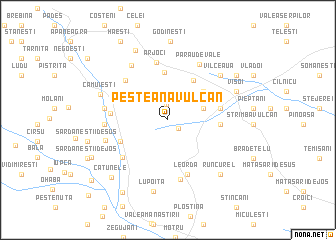 map of Peşteana Vulcan
