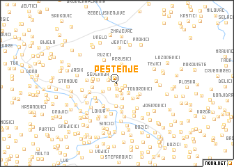 map of Pestenje