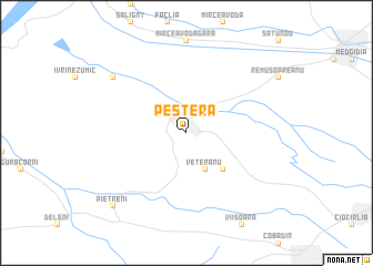 map of Peştera