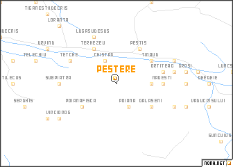 map of Peştere