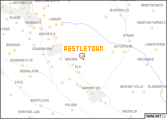 map of Pestletown