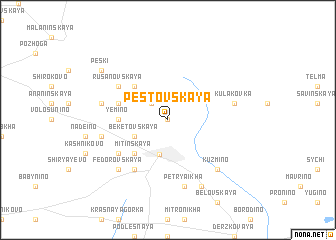 map of Pestovskaya