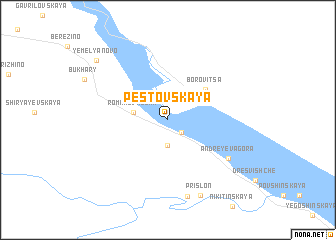 map of Pestovskaya