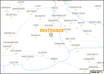 map of Pestrikova