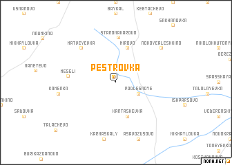 map of Pestrovka