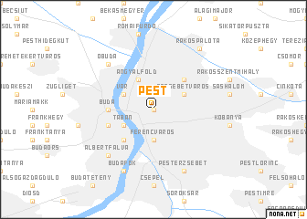 map of Pest