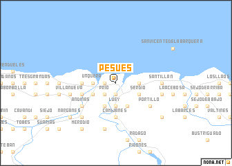 map of Pesués