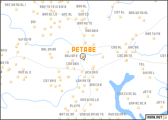 map of Petabe