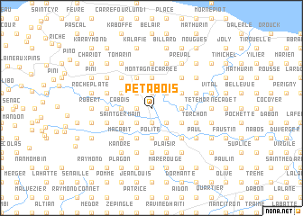 map of Pétabois
