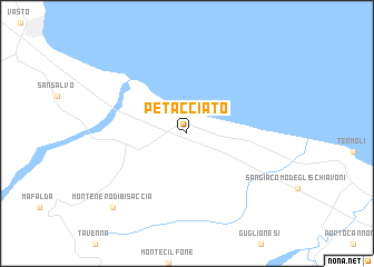 map of Petacciato