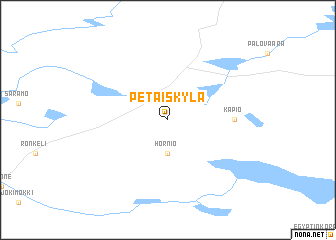 map of Petäiskylä