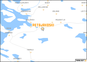 map of Petäjäkoski