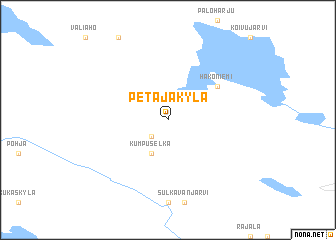 map of Petäjäkylä