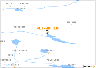 map of Petäjäniemi