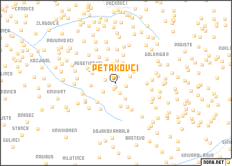 map of Petakovci