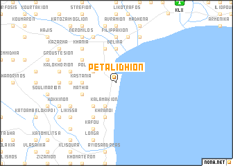 map of Petalídhion