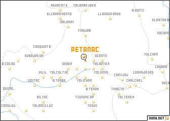 map of Petanac