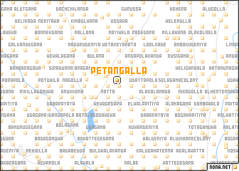 map of Petangalla