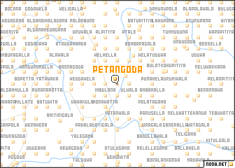 map of Petangoda