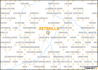 map of Petapilla