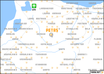 map of Pétas