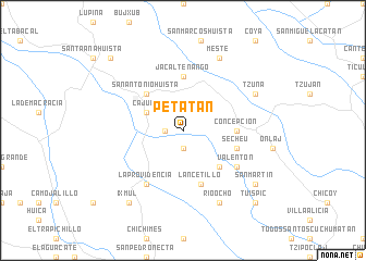 map of Petatán