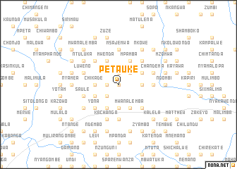 map of Petauke