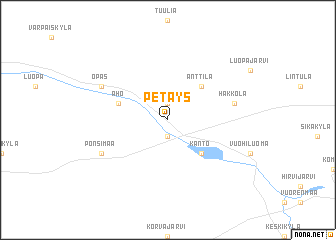 map of Petäys