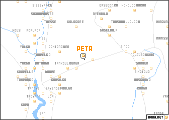 map of Péta