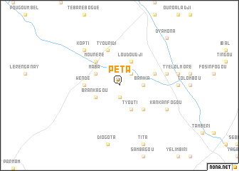 map of Péta