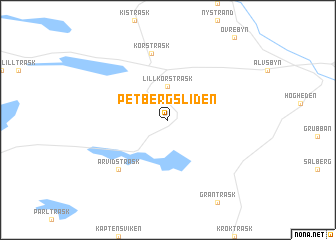 map of Petbergsliden