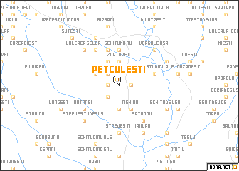 map of Petculeşti