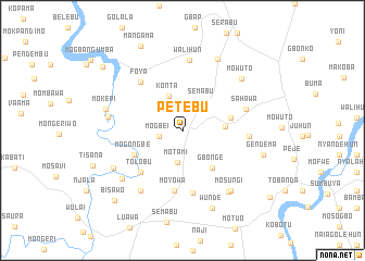 map of Petebu