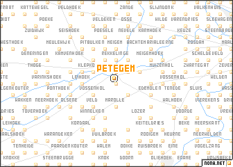 map of Petegem