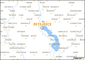 map of Petejovce