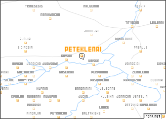 map of Peteklėnai