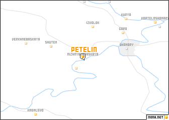 map of Petelin