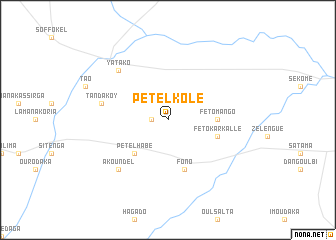 map of Pétèl Kolé