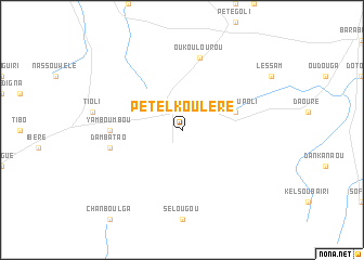 map of Pétèl Kouléré