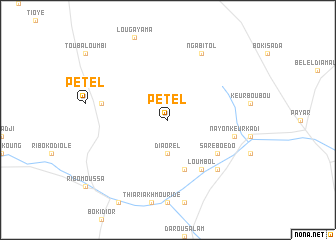 map of Pétel