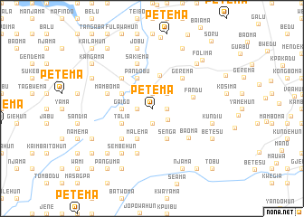 map of Petema