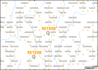 map of Petema