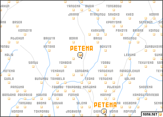 map of Petema